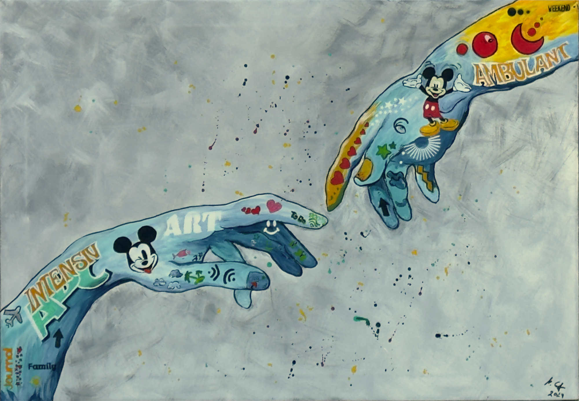 Hände (Monika Lehfeldt - Acrylmalerei)